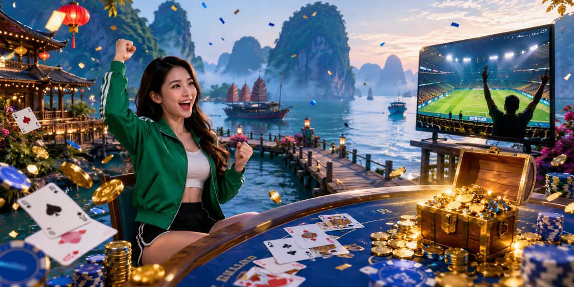 Trải nghiệm card game lễ hội tại vịnh Hạ Long với không gian ngoài trời sôi động